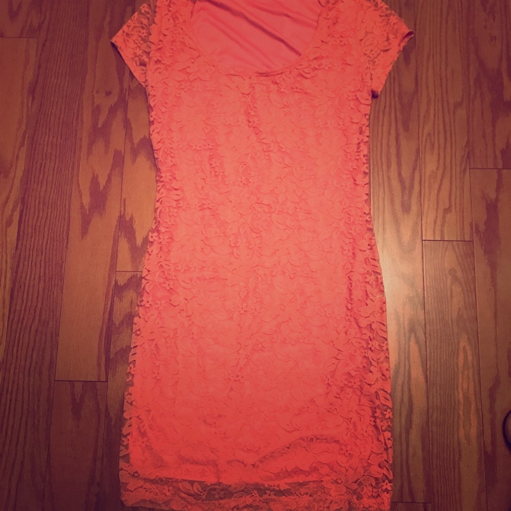 Pink lace mini dress from Forever 21 NWT